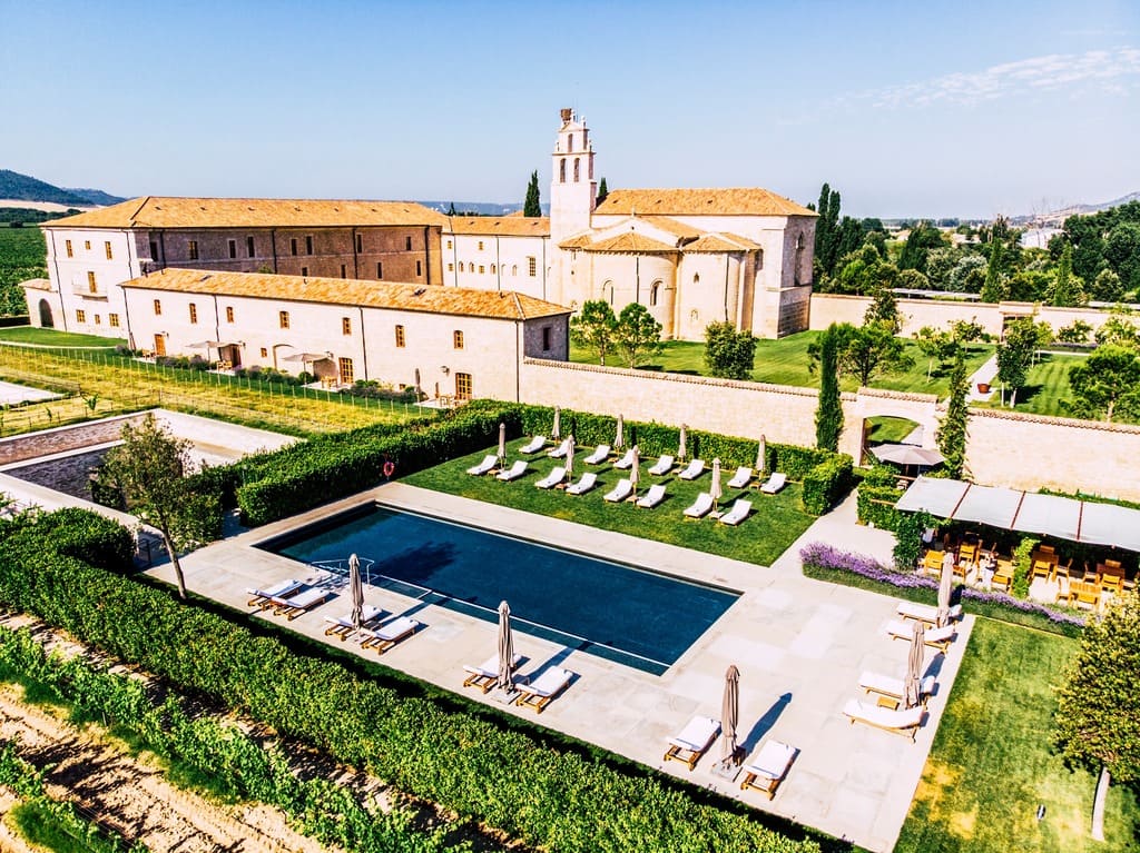 Pool of Abadia Retuerta LeDomain hotel in Spain