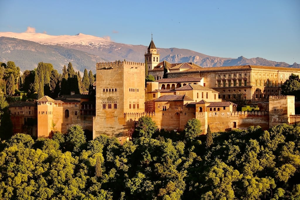 Alhambra palace-fortress in Spain