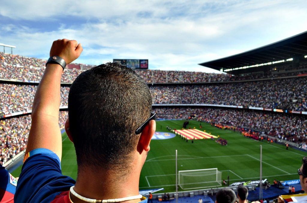 Man in Camp Nou