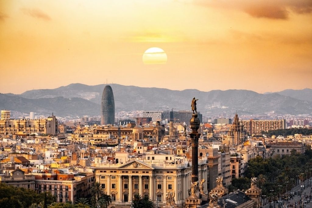 View of Barcelona skyline
