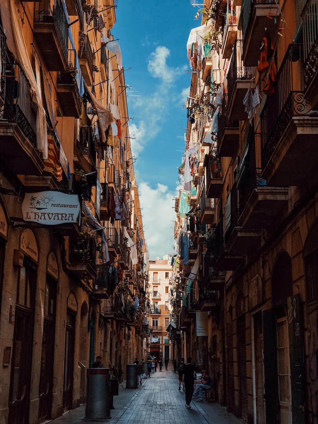 spanish medieval alley with artisan shop