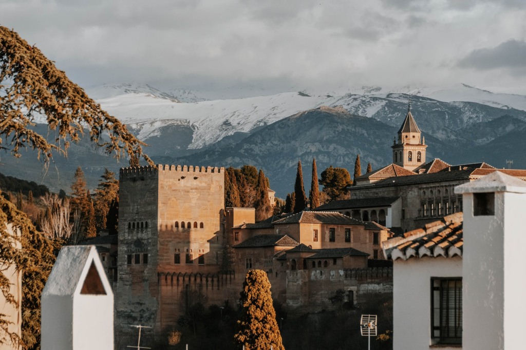 Brown buildings in Granada, Spain