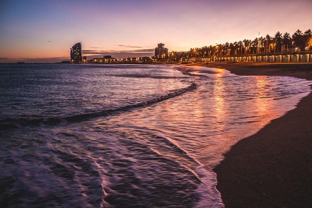 Barcelona Beach Sunset, Best Places to Live in Spain 