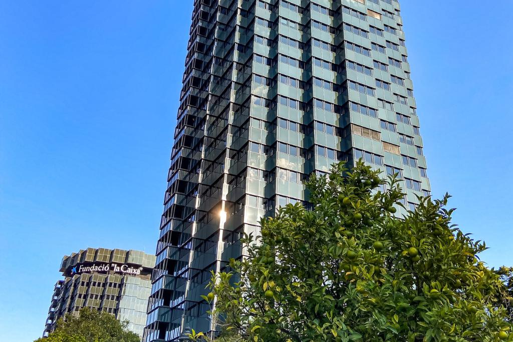 Tall building on Avenida Diagonal in Barcelona