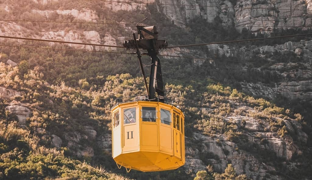 A cable car in Monterrat