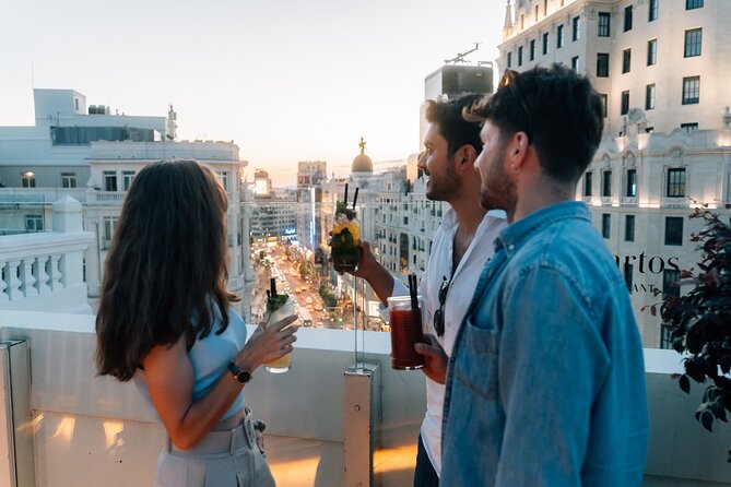 Madrid Tapas & Wine Tour With Rooftop Drinks views