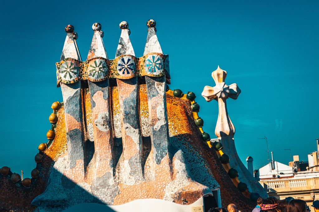 Design by Antonin Gaudi in Barcelona, Spain