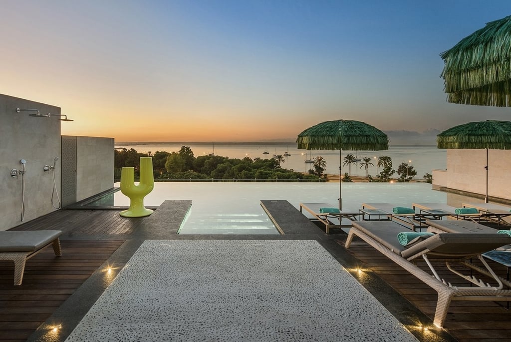 Pool in El Llorenc Hotel in Mallorca, Spain