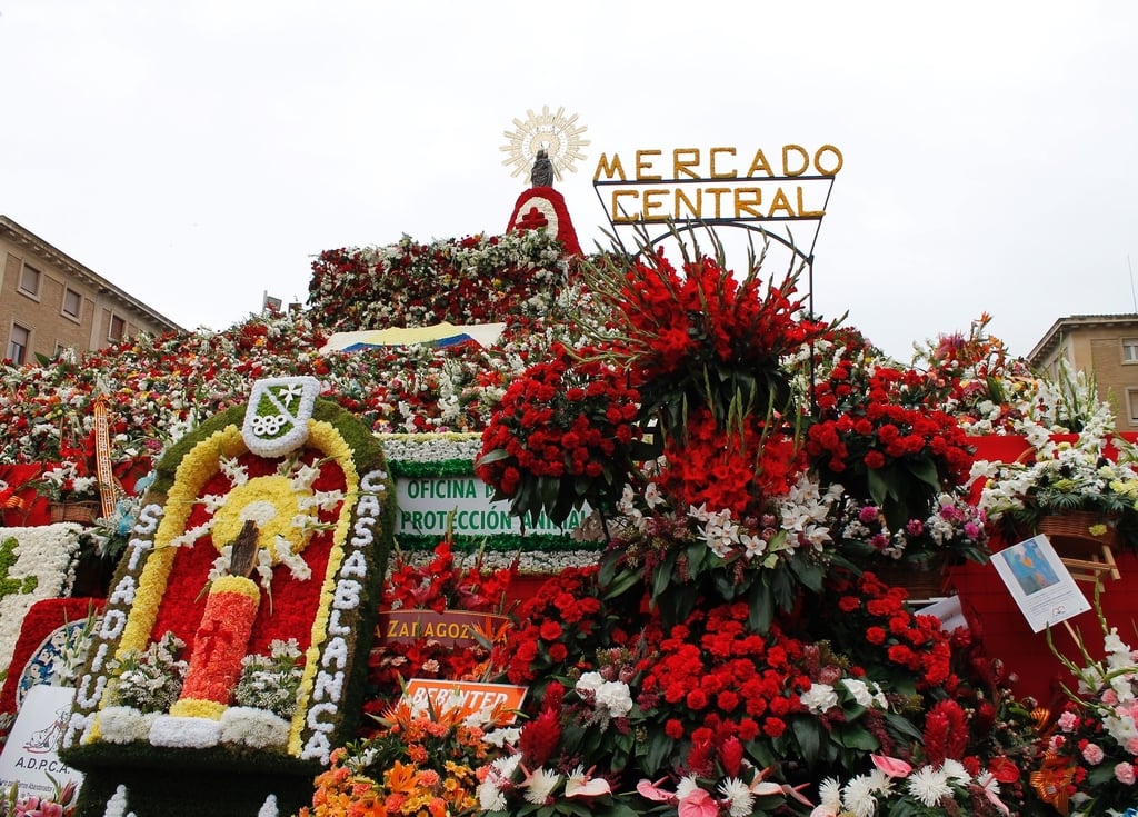 Festival parade float in Spain