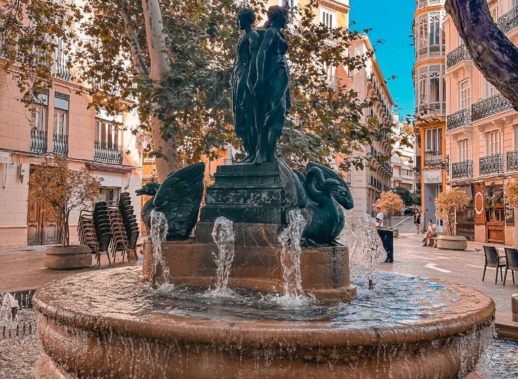 A beautiful fountain in Valencia