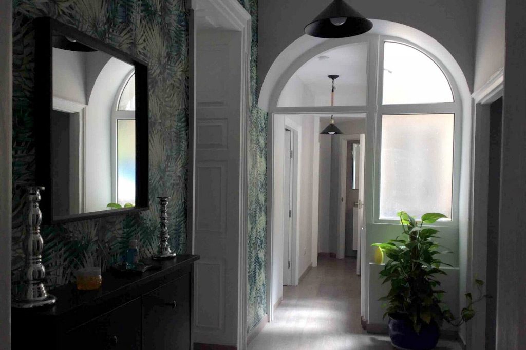 hall of old apartment on airbnb