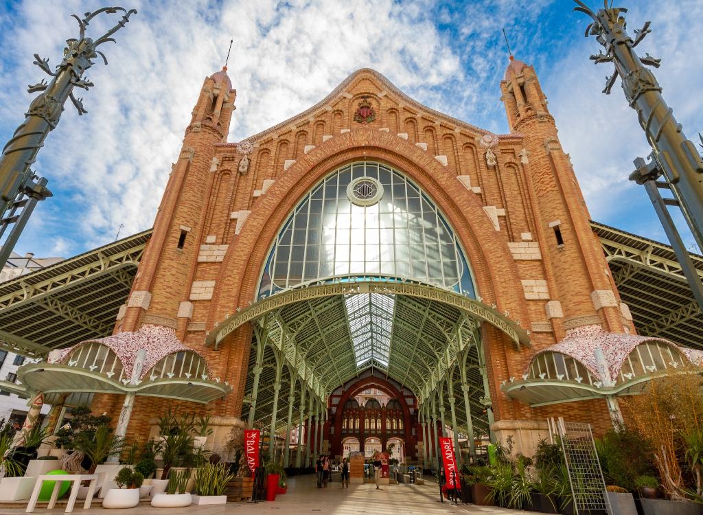 Gothic Architecture of a mall in Valencia
