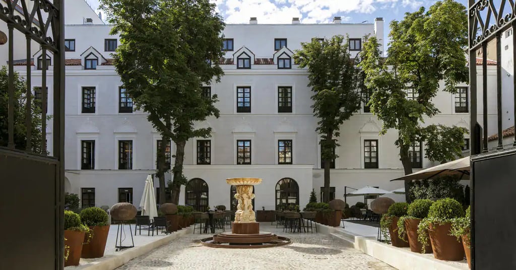 Front view of Gran Melia Hotel in Madrid