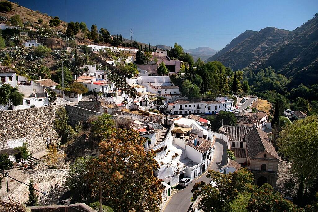 aerial view of sacromonte