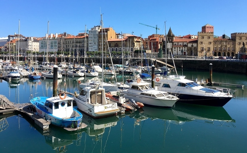 boats in spain harbour