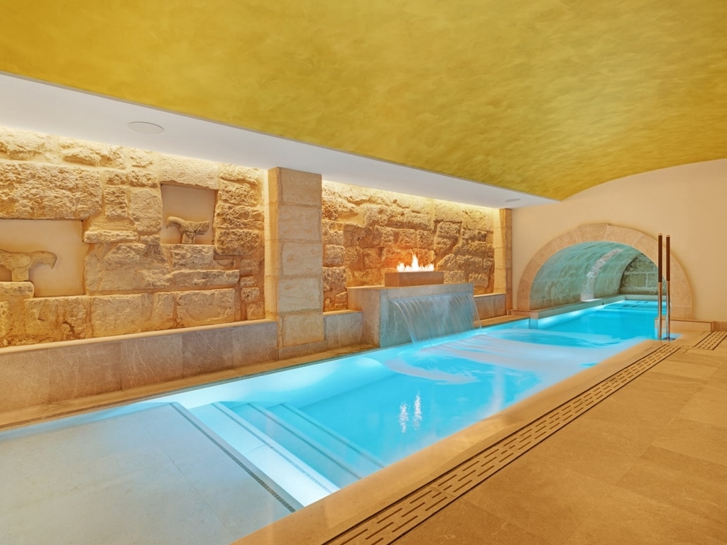 Spa pool in the Hotel Gloria de Sant Jaume in Mallorca, Spain
