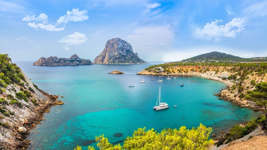 View of Ibiza Coastline