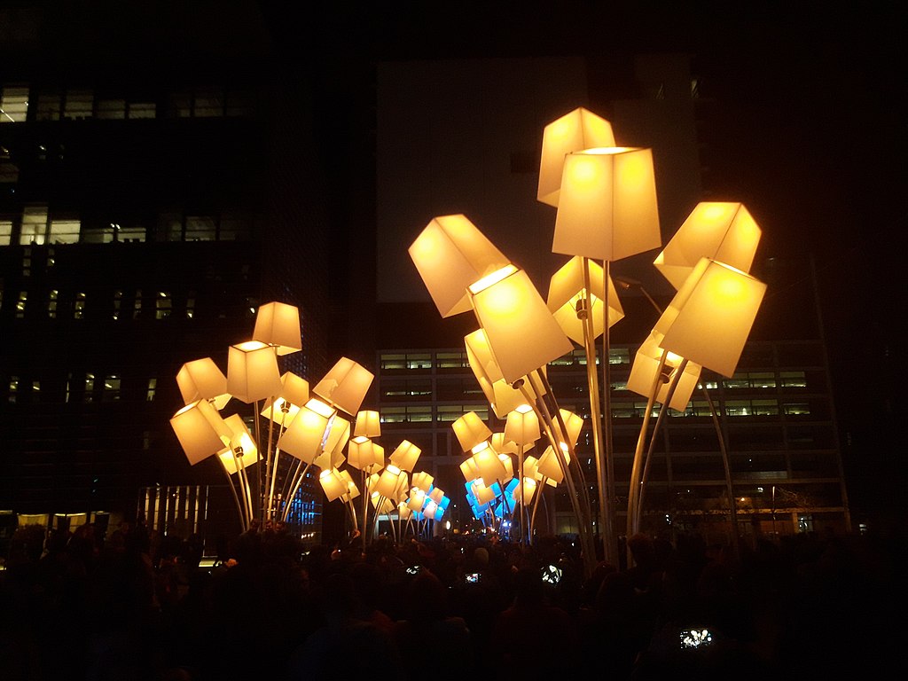 Llum BCN Poblenou light exhibition