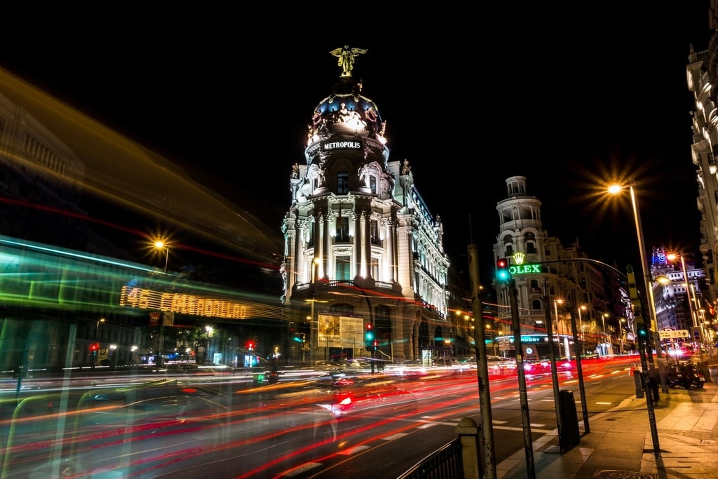 Madrid at night 