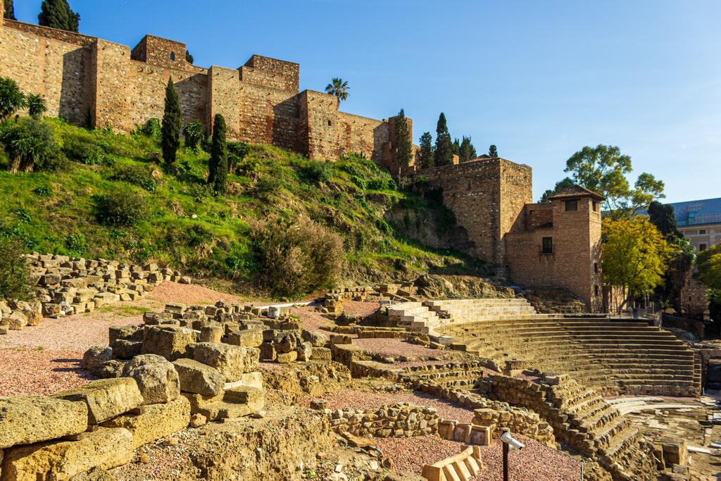 Photo of Malaga castle and Roman amphitheatre