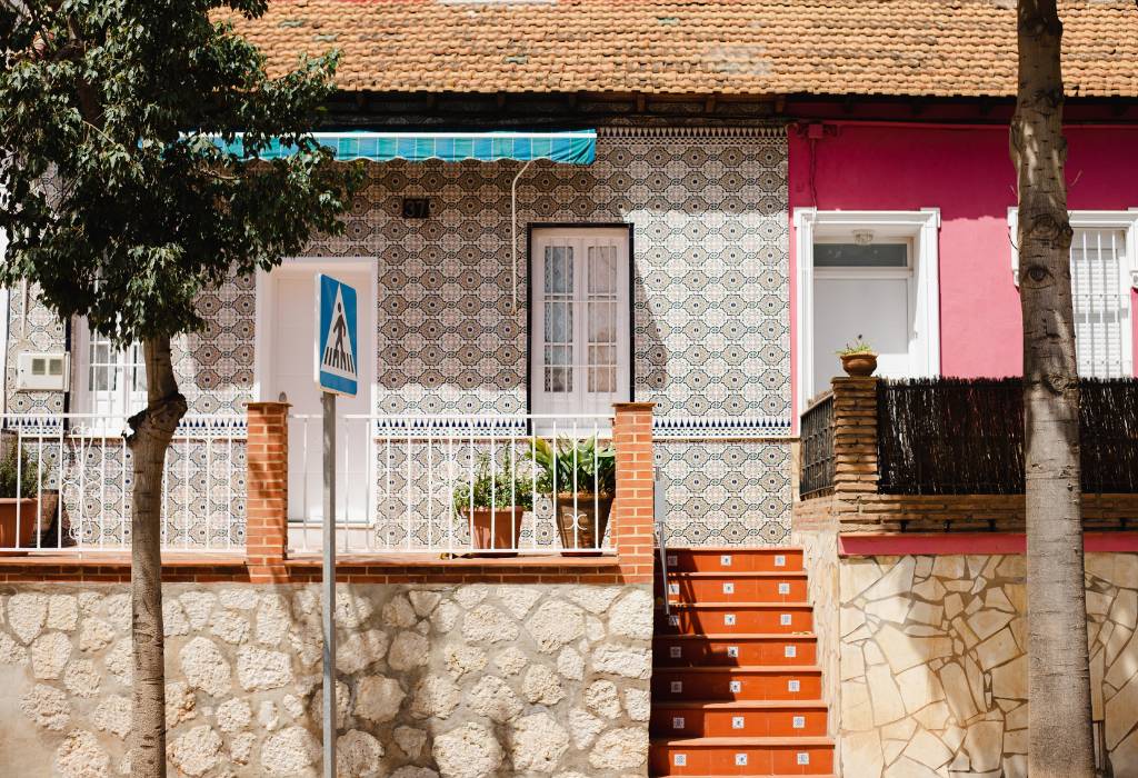 Colourful little house in Malaga.