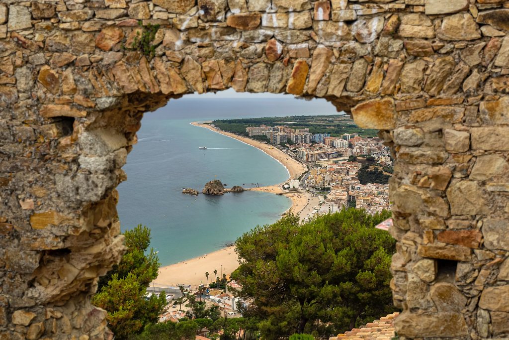 beach in Blanes Barcelona