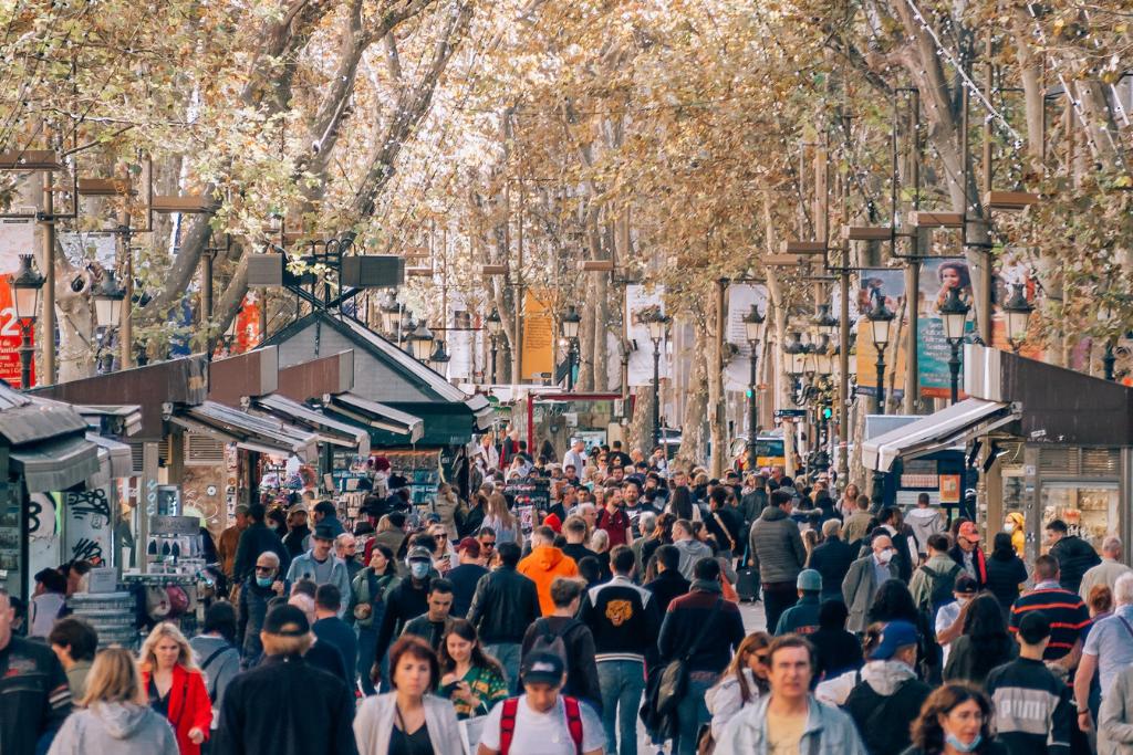Markets on Las Ramblas street, Barcelona