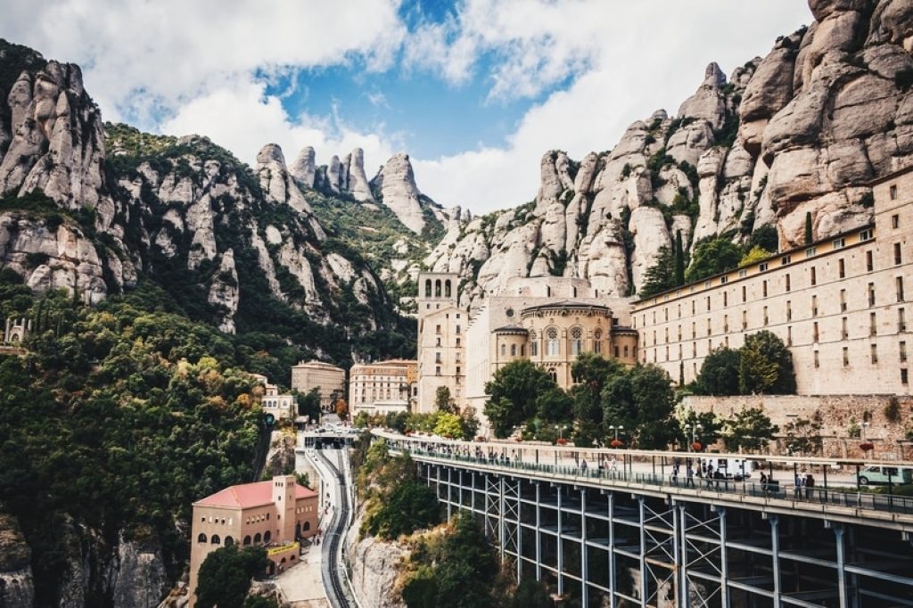Montserrat monastery in mountains