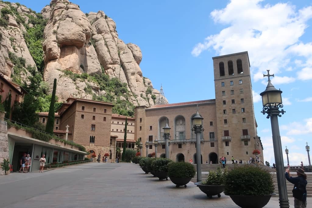 Entrance of Montserrat in Spain