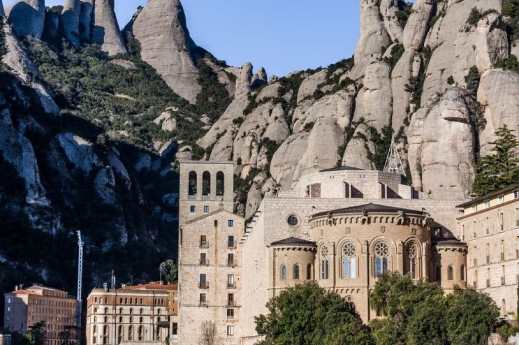 view of Montserrat in Catalonia
