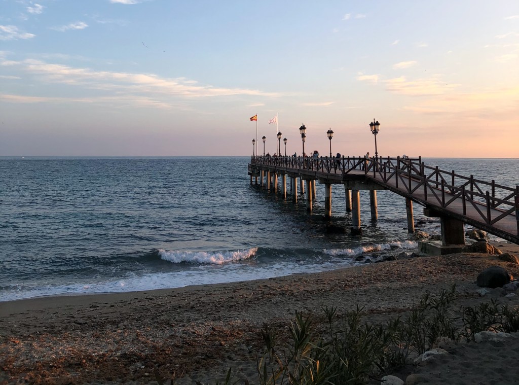 boardwalk in playa nagueles golden mile marbella