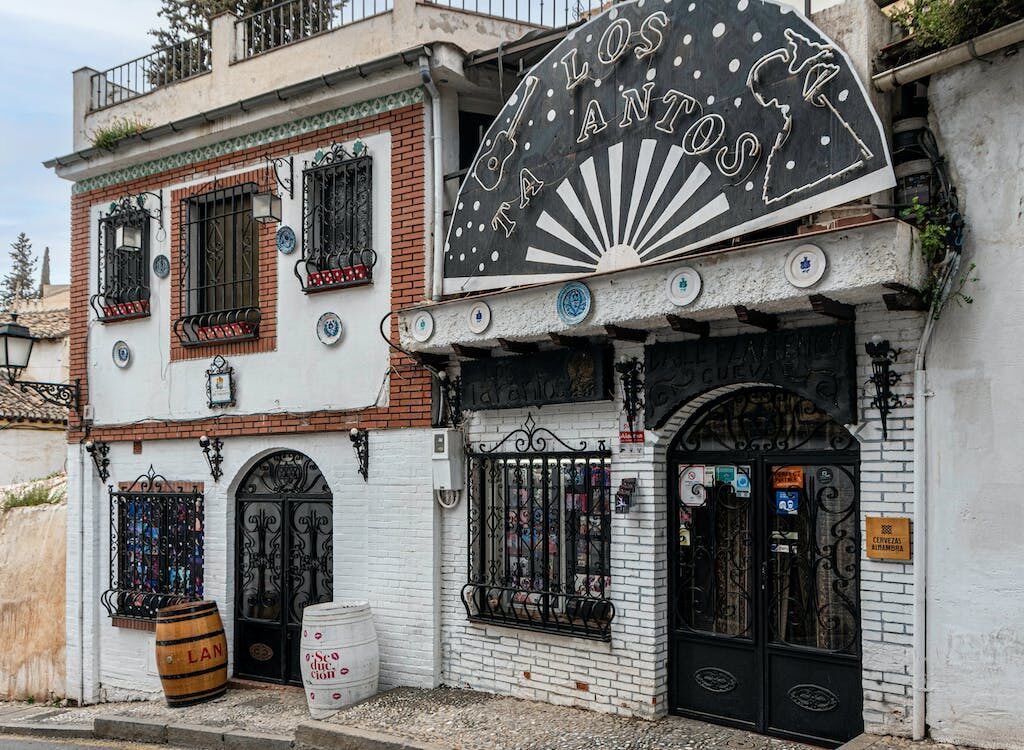 exterior of a sacromonte cafe
