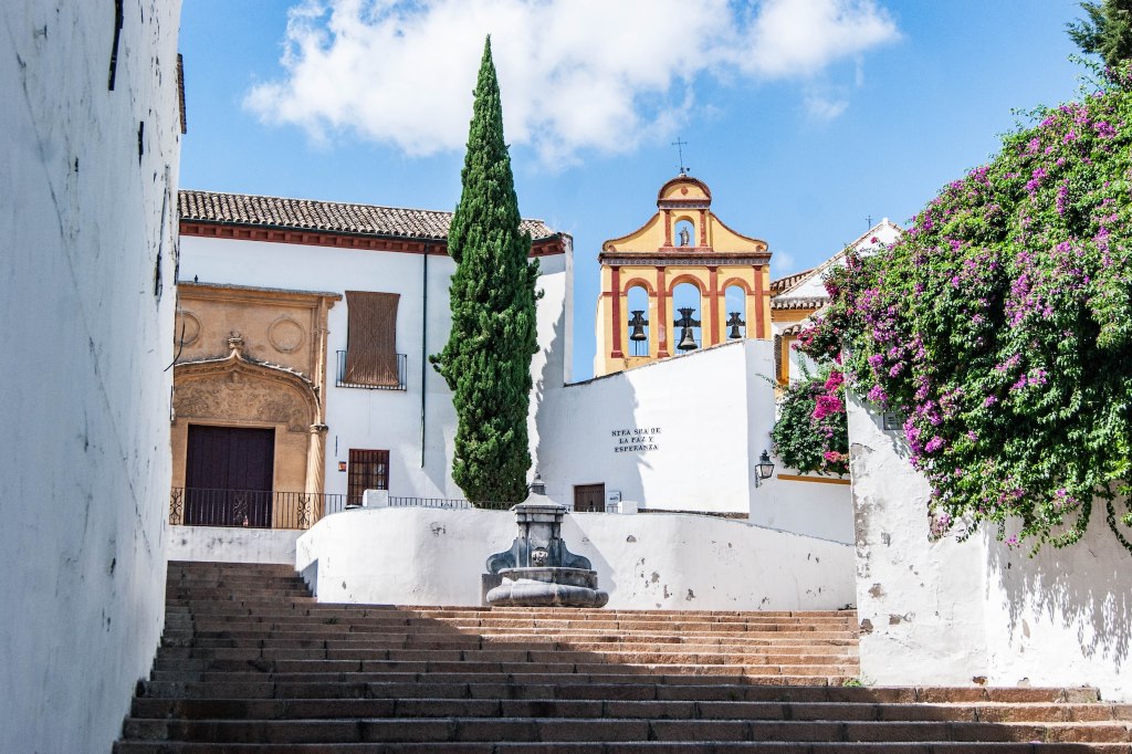 white and brown concrete building in cordoba, spain