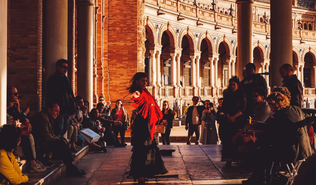 Street dancer in Seville