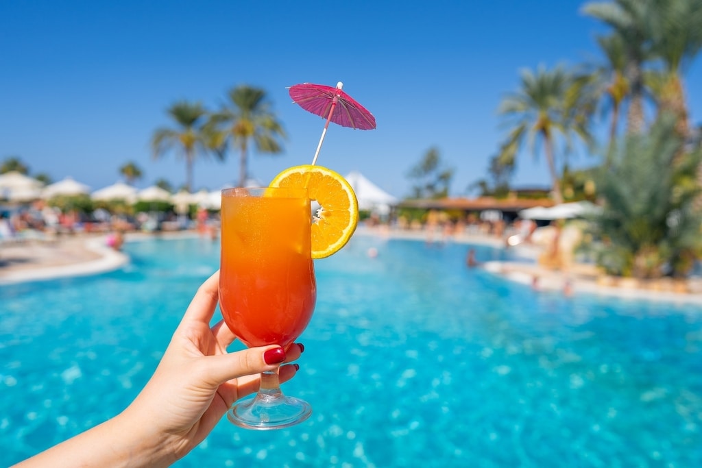 Cocktail by Resort Pool