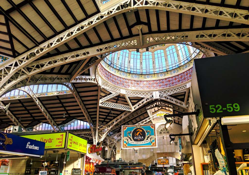 The Valencia Central Market.