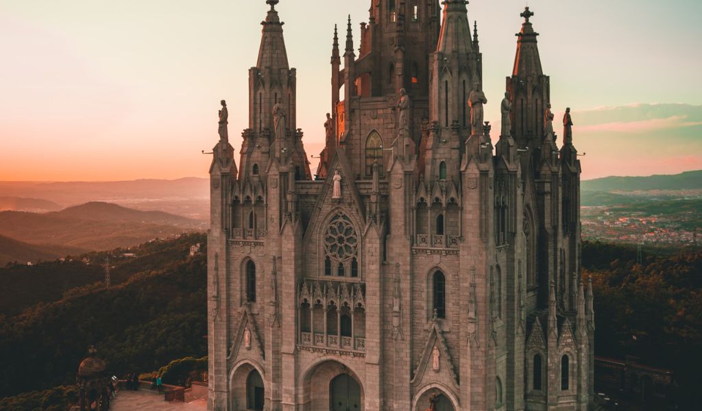Tibidabo in Barcelona in Spain