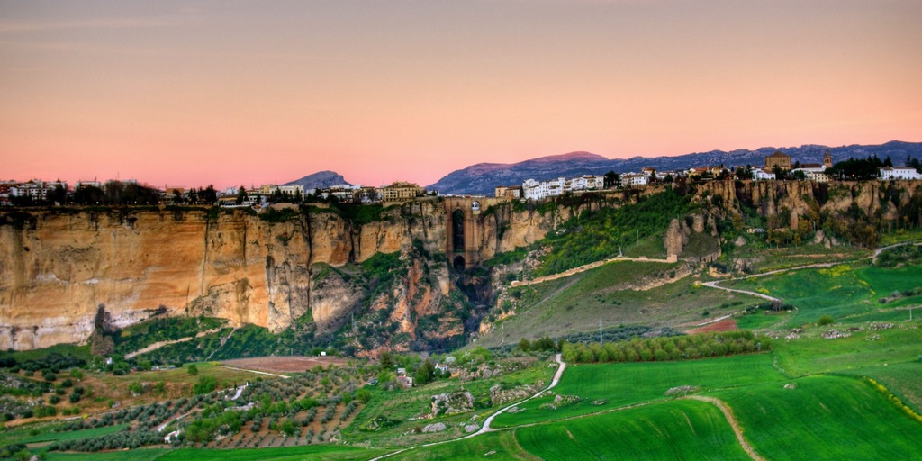 aerial view of ronda