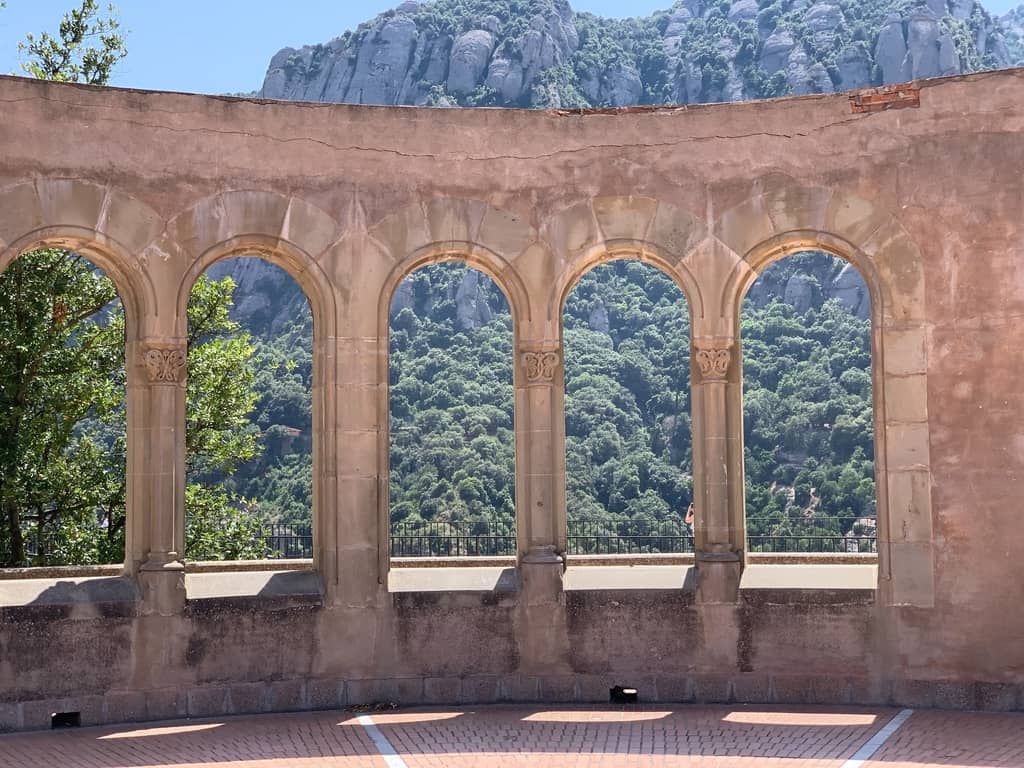 A unique view from the monastery