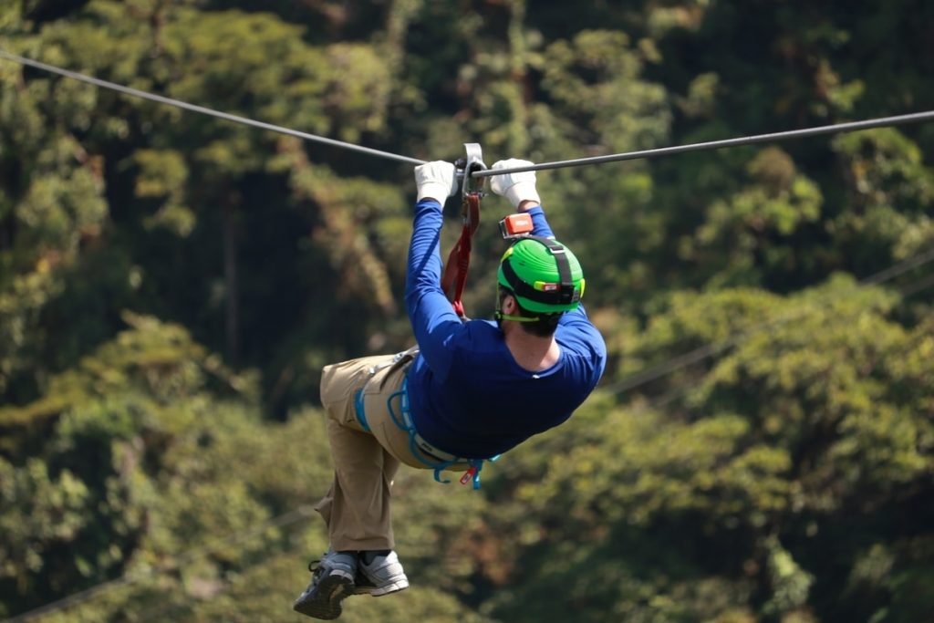 man-ziplining-in-adventure-park